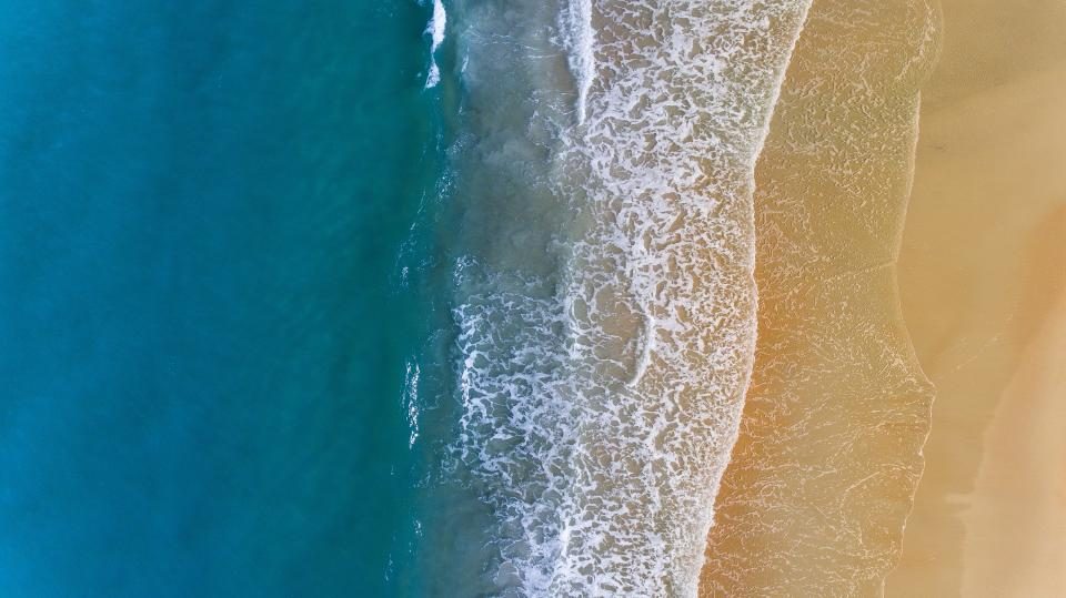 Vista aérea de la playa